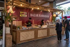 Ramly ramadan campaign design reference with bazaar roadshow booth